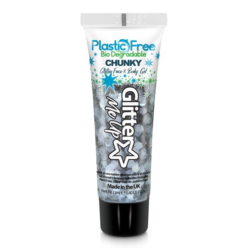 Plastic Free Chunky Glitter Gels - 12ml - Bio Degradable - Snowdrop